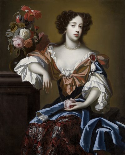 Maria van Modena (1658-1718), c.1680 door Simon Peeterz Verelst